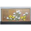 Image 1 : Folding 4-Panel Floral Artwork w/ Maker's Mark 46" x 21"