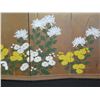 Image 5 : Folding 4-Panel Floral Artwork w/ Maker's Mark 46" x 21"