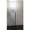 Image 1 : Metal Pole Floor Lamp w/ Shell Shade 12" Dia, 65"H