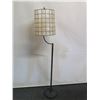 Image 2 : Metal Pole Floor Lamp w/ Shell Shade 12" Dia, 65"H