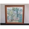 Image 2 : The Courtyard Framed Print by Lawrence Retter (?), 28" x 28"