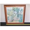 Image 8 : The Courtyard Framed Print by Lawrence Retter (?), 28" x 28"