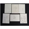 Image 1 : Qty 6 Abstract Sketch Postcards for Directory Assistance Service