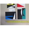 Image 8 : Qty 4 Abstract Artwork by Lars-Gunnar Nordstrom 8" x 6"
