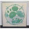 Image 1 : Floral Artwork by Jim Thompson, Framed 15" x 15"