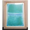 Image 1 : Abstract Art, Stacked Color Blocks, Framed 38" x 48"