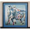 Image 1 : Hawaii Polo Magazine Art, Hand-Signed by Artist Luigi Fumagalli, Framed & Matted 24" x 24"