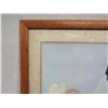 Image 2 : Pegge Hopper Print, Woman in White with Anthuriums, Framed & Matted 30" x 26"