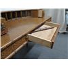 Image 10 : Faux Bamboo Writing Desk w/ Drawers & Organizer 49" x 22" x 36"H