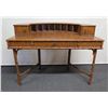 Image 1 : Faux Bamboo Writing Desk w/ Drawers & Organizer 49" x 22" x 36"H