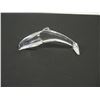 Image 2 : Baccarat Glass Dolphin Figurine 7"L