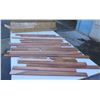 Image 1 : Multiple Hawaiian Koa Wood Flooring Molding Sections in Box Approx. 48"L