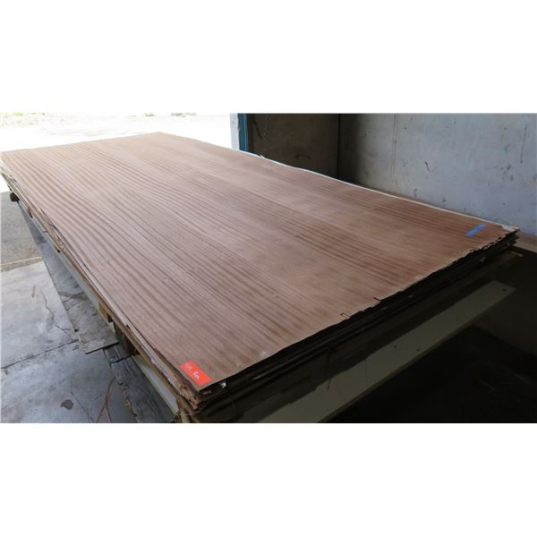 Qty 2 Fumed Eucalyptus Wood Veneer Sheets 4' x 10'