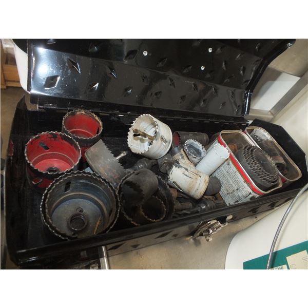 Small Tool Box w/ Assorted Hole Saws