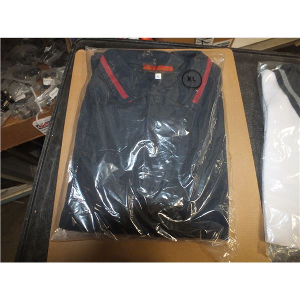 6 XL Blue Golf Shirts