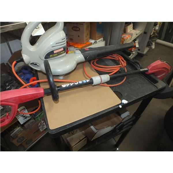 Craftsman Electric Leaf Blower & Homelite Electric Weed Eater