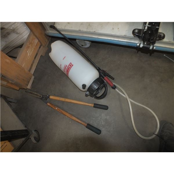 Hedge Clippers & Garden Sprayer