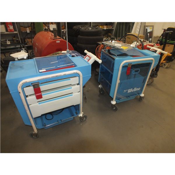 2 Medical Carts On Wheels