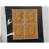Image 2 : Canada King George V Medallion Issue VF Used BLK of 4 ,