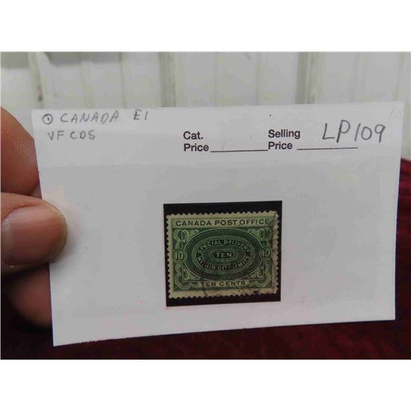 Canada Special Delivery First Issue 1898 Very Fine Used