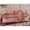 Image 2 : Canada 1986 $2 & $5 Bank Notes 