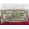 Image 1 : Canada 1937 Gordon/Towers 1.00 Bank Note 