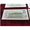 Image 8 : (4) Canada $1 Bills (3) 1973 , (1) 1954 