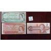 Image 1 : Canada 1967 One Dollar Centennial, 1974 Two Dollar, 1986 Two 