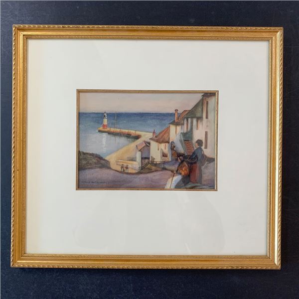 Harold Outhwaite's "Woman on a Wharf" Original