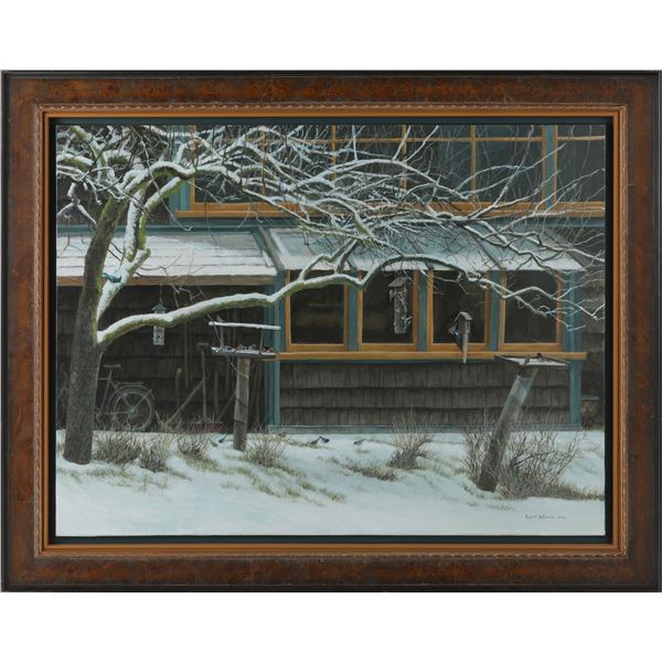 Robert Bateman's  Birdfeeders  Original
