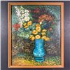 Image 1 : Untitled, Framed Original Floral on Canvas