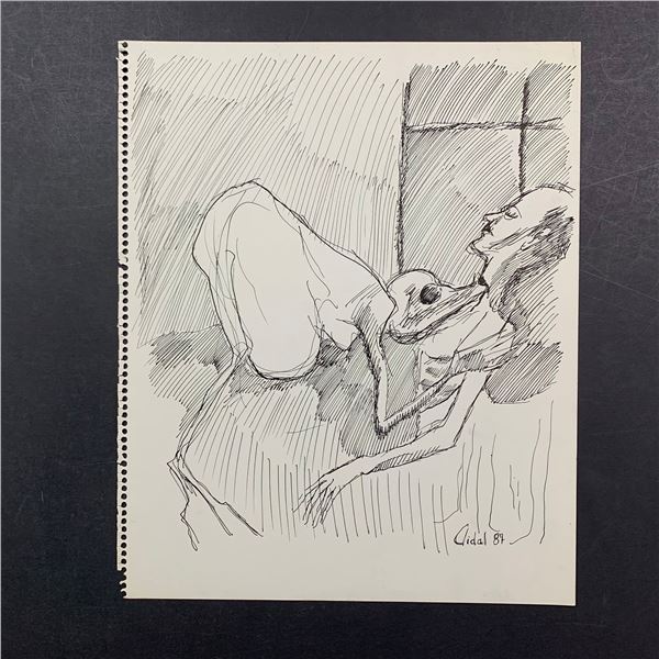 Vidal Alcolea, Untitled, Original Sketch