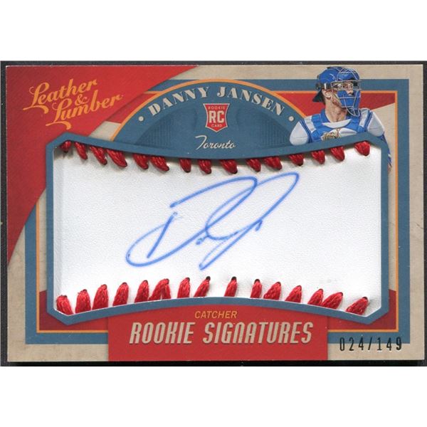 Sweet Spot Signatures: Danny Jansen Signed Baseball Cover Card