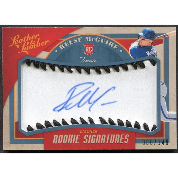 Sweet Spot Signatures: Reese McGuire Signed Baseball Cover Card