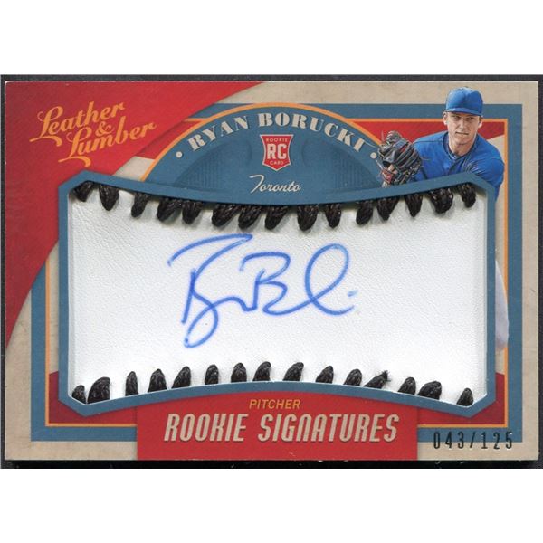 Sweet Spot Signatures: Ryan Borucki Signed Baseball Cover Card