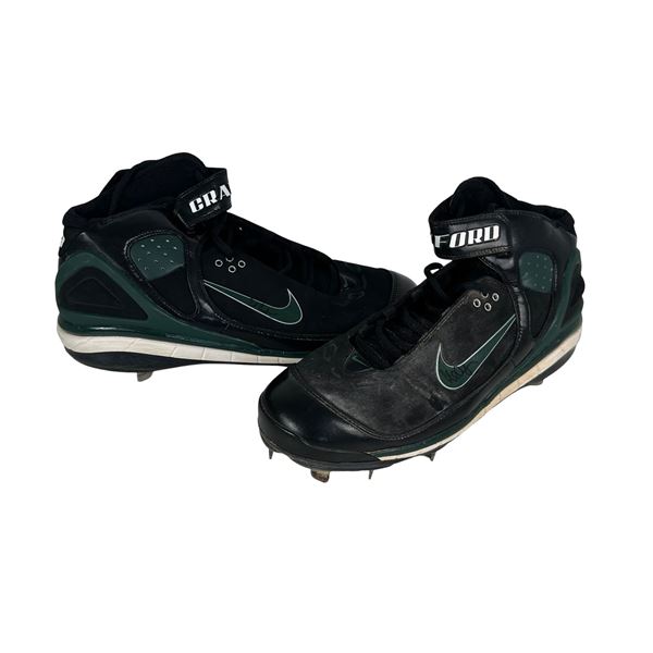 Carl Crawford Tampa Bay Devil Rays MLB Game Worn Signed Cleats