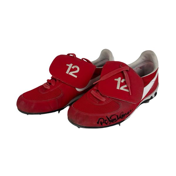 Roberto Alomar Cleveland Indians MLB Game Worn Signed Cleats