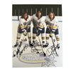 Image 1 : Slapshot' Signed Photo of Jeff Hanson, Dave Hanson & Steve Carlson