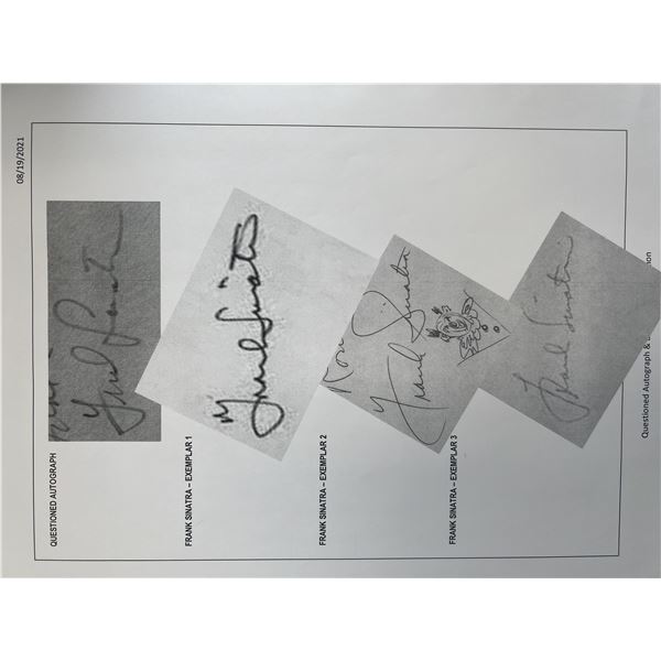 Frank Sinatra September of my years signed album. GFA Authenticated