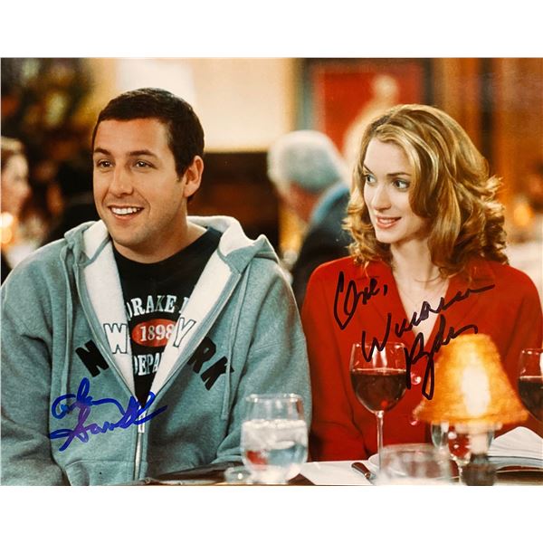 Mr. Deeds Adam Sandler and Winona Ryder signed movie photo