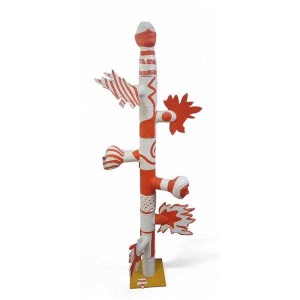 from "Embellished Landscape: Patriotic Plants" (Omnivore) 1985 w/Ceramic, oil (Michener, Sally) Brok
