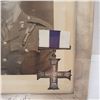 Image 2 : Sterling Framed WWI Picture w/ RARE authentic 1915 First War Military Cross