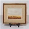Image 1 : Framed "Sheep's on Amber Field by Zito Kate 750120 (8x10)