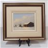 Image 1 : Framed "Pincher Creek, Alberta" by Karl E. Wood 1865 8x10