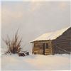 Image 3 : Framed "Pincher Creek, Alberta" by Karl E. Wood 1865 8x10