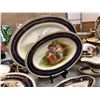 Image 2 : Pauly & Co Dining Set Made in Venezia Golden & Cobalt (Approx. 40 Pieces)