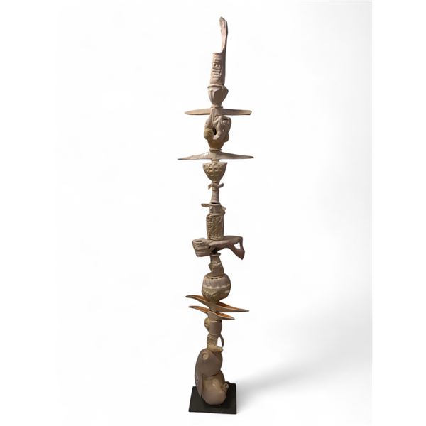 Untitled - from States of Being/Intermix period w/Ceramic (Broken collar piece adjacent to metal bas