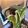 Image 2 : Untitled - green plant with registration dots? w/Ceramic, oil (Two parts from bottom section broken)