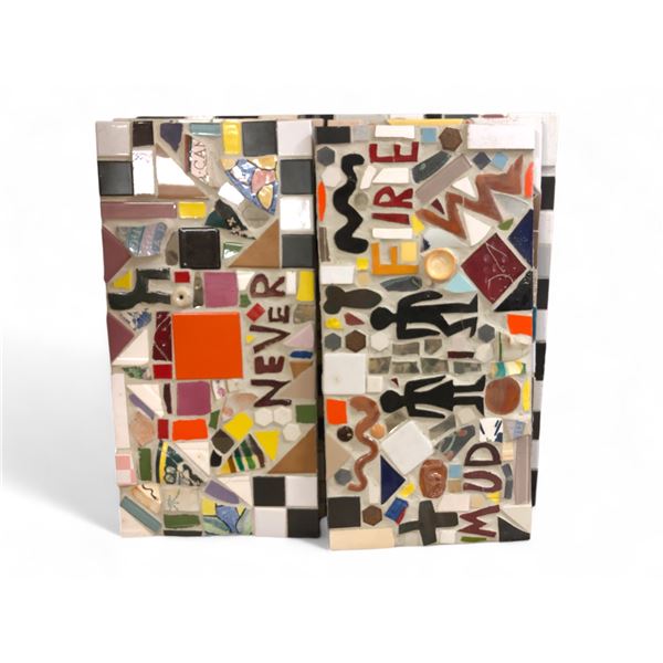 Untitled Mosaic Panel Ceramic tile on board (Michener, Sally) #'s 8,11, 9, 13 & Untitled - Mosaic Pa