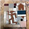 Image 2 : Untitled Mosaic Panel Ceramic tile on board (Michener, Sally) #'s 15, 19, 19, 5, 4, 6